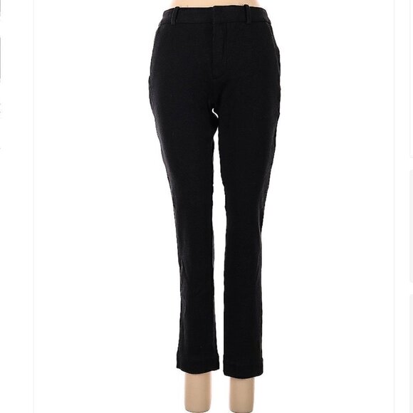 THAKOON Casual Black Thick Cotton Pants Size 0 - Picture 1 of 4